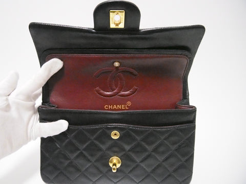 CHANEL lambskin W flap 23 [with seal card] No. 2 shoulder bag