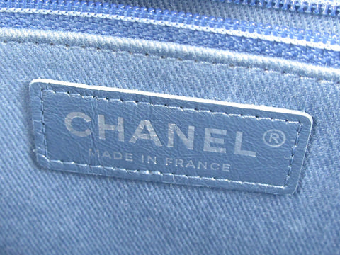 CHANEL denim CHANEL shoulder bag blue denim shoulder bag