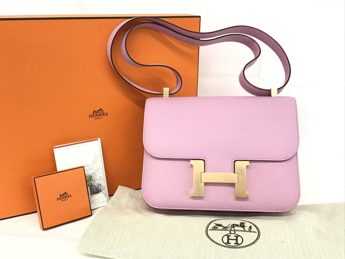 HERMES Constance Vaux Epson Mauve Silvestre PG U shoulder bag