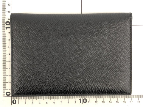 BVLGARI Passport Case Black Leather Other Accessories