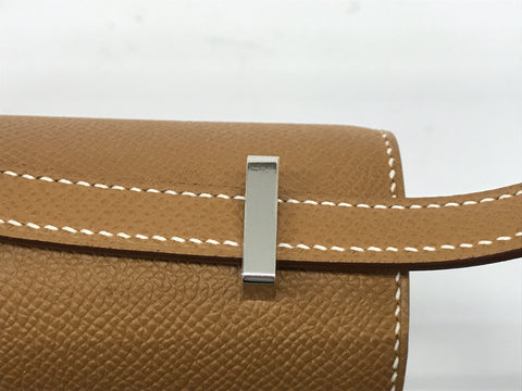 HERMES Constance Mini Vaux Epsom Gold SS U Shoulder Bag
