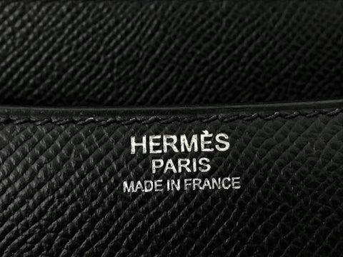 HERMES Constance III24 Voe Epsom Black SS Z Shoulder Bag