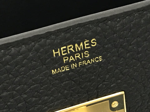 HERMES Birkin Birkin 30 3EN1 Black Togo Swift Toile Ash Gold Hardware U Engraved Handbag