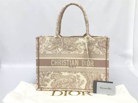 Dior Book Tote M1296ZTDT_M956 Pink Pattern Medium Tote Bag