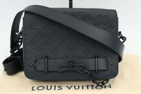 LOUIS VUITTON M57307 Taurillon Steamer Messenger RFID Shoulder Bag