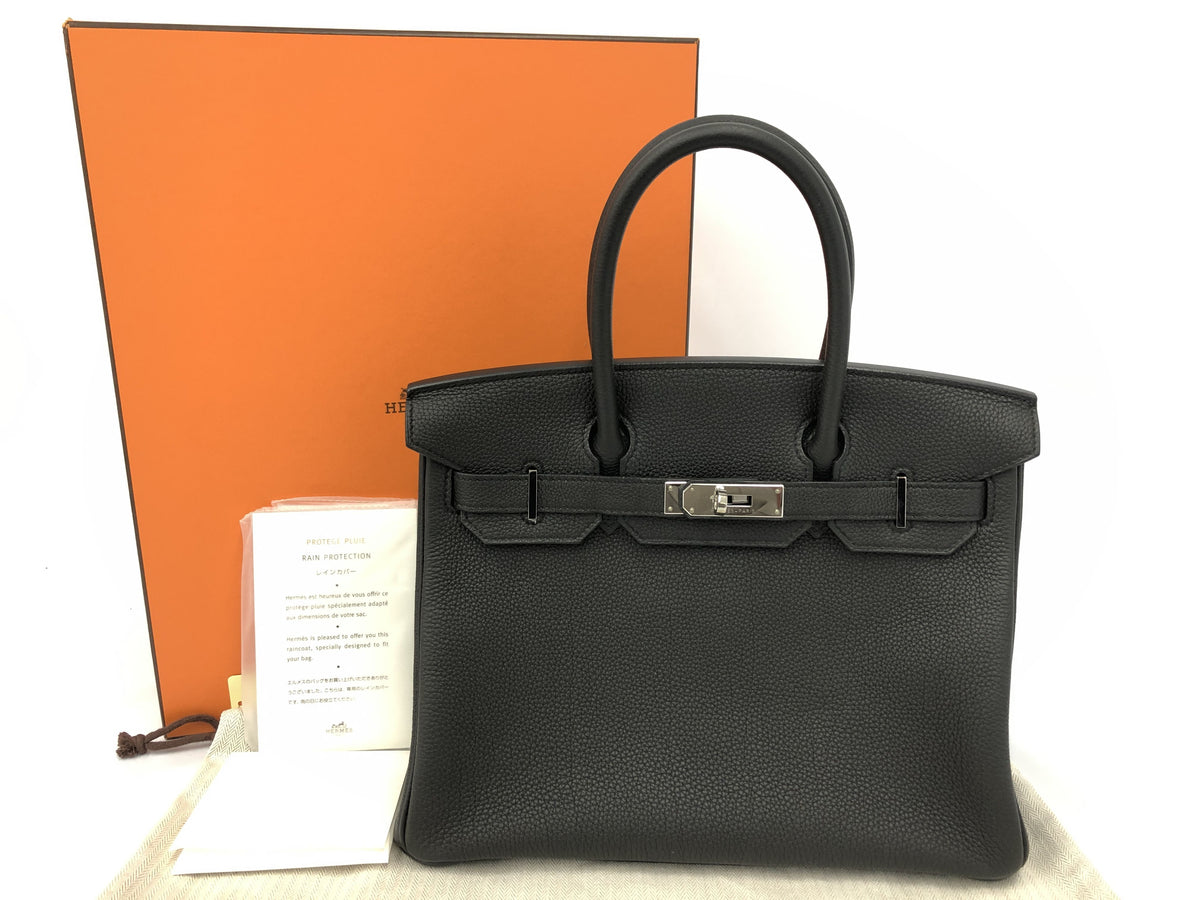 HERMES Birkin HERMES Birkin 30 ethane Togo □Q engraved SV metal fittings handbag