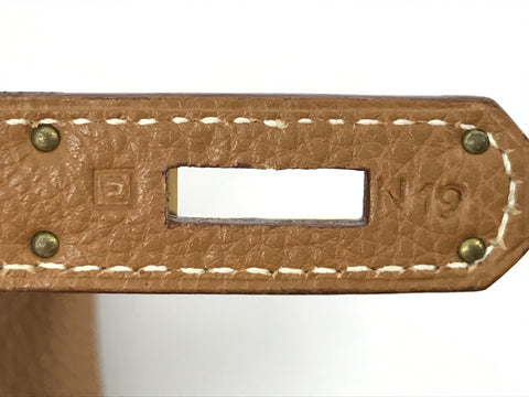 HERMES Kelly Kelly 28 Inner Stitch Gold Togo G Metal Fittings □E Engraved Handbag