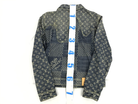 LOUIS VUITTON Virgil Abloh giant denim jacket NIGO collaboration size 46 unused jacket