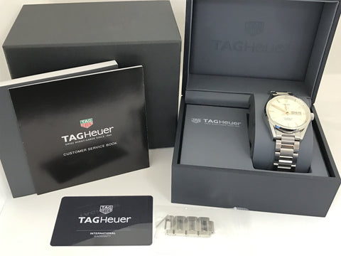 TAG Heuer Carrera WAR201D.BA0723 WZR3190 SS/AT White Dial Men's Watch