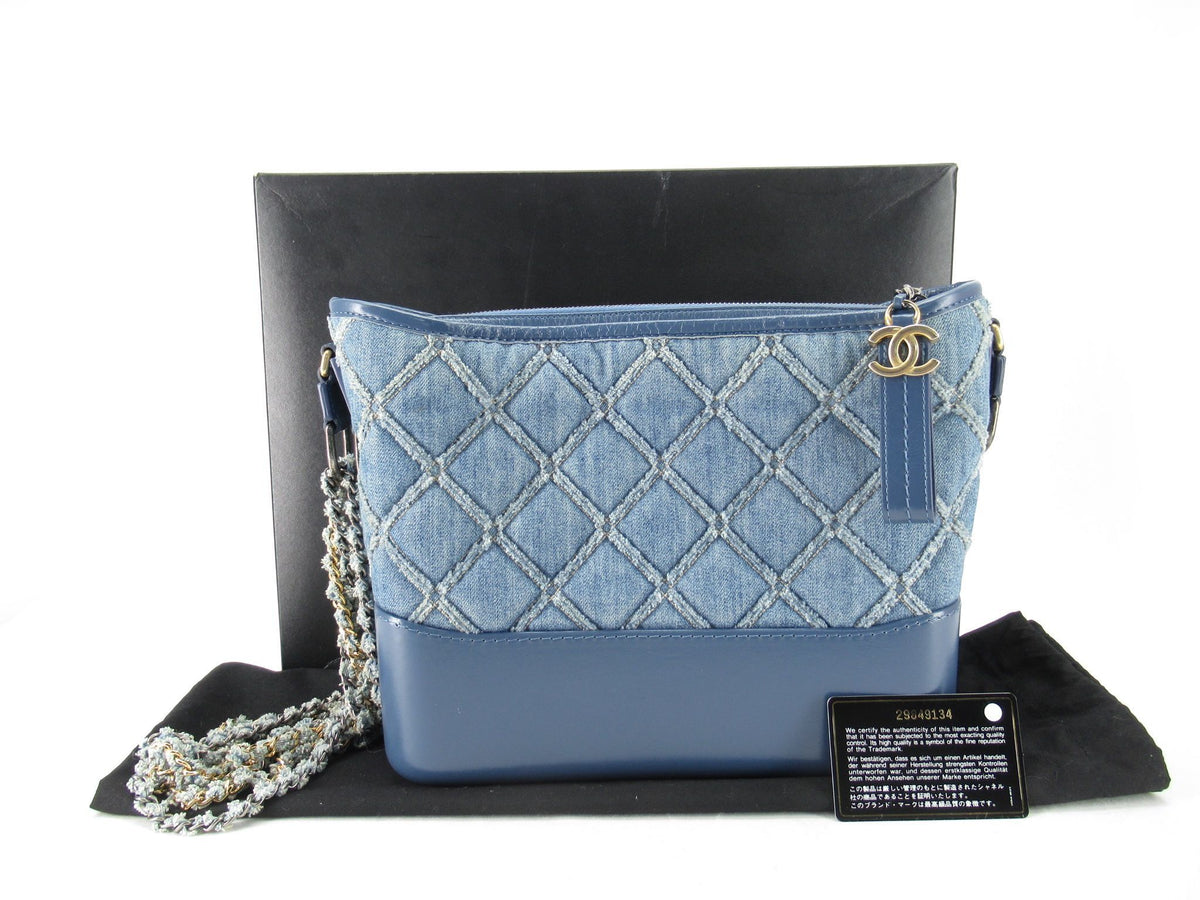 CHANEL denim CHANEL shoulder bag blue denim shoulder bag