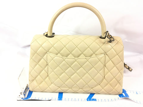 CHANEL Caviar Skin Coco Handle Caviar Skin Handbag