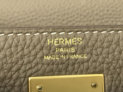 HERMES Kelly Kelly 28 graige handbag
