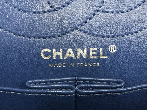 CHANEL denim CHANEL blue denim 28cm 2.55 shoulder bag shoulder bag