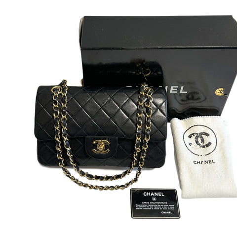 CHANEL CHANEL shoulder bag chain bag w flap black S and G available No. 1 shoulder bag