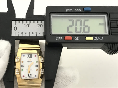 OMEGA 1183.79.00 90477586 Quartz Shell Dial K18 Women's Watch