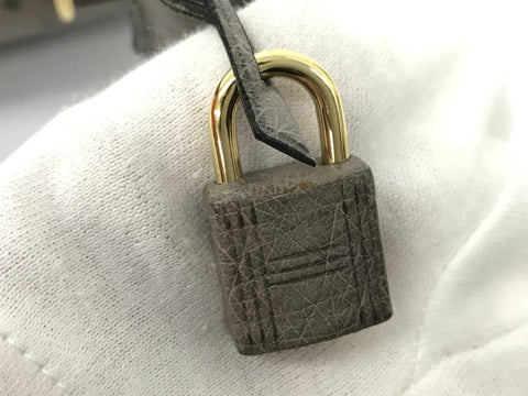 HERMES Kelly Kelly 28 ostrich mousse GP □C handbag