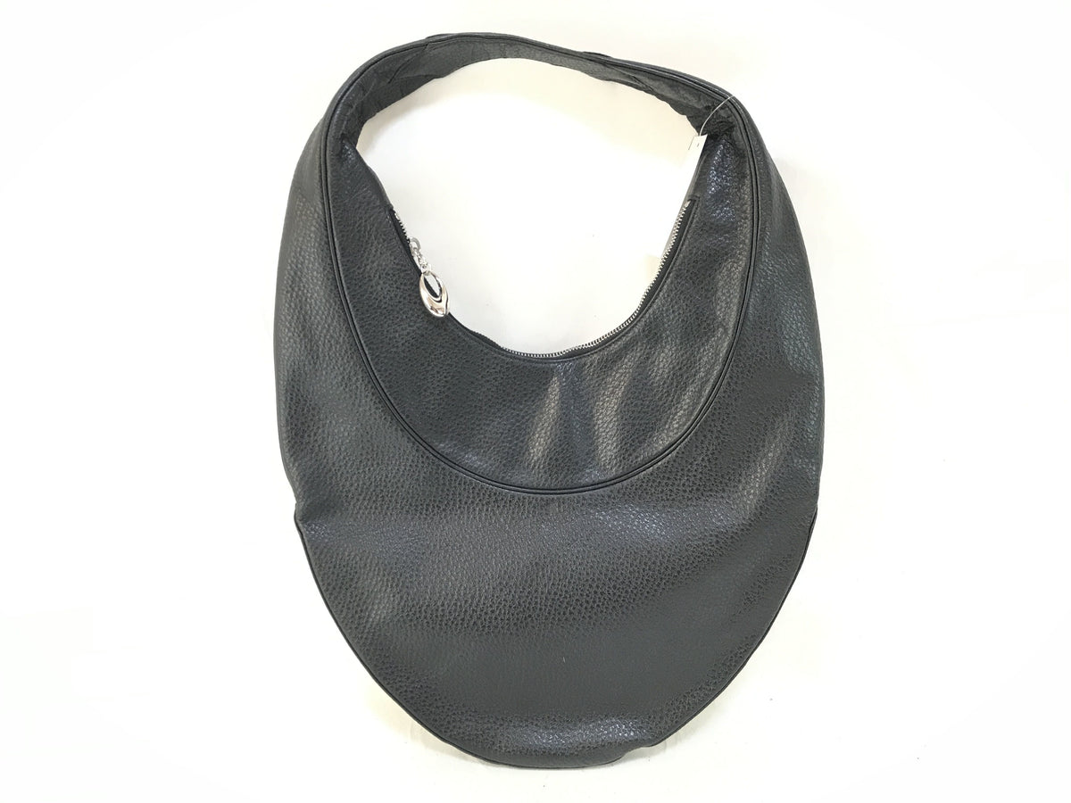 BVLGARI Bulgari Leather Ascot One Shoulder Bag Black Shoulder Bag