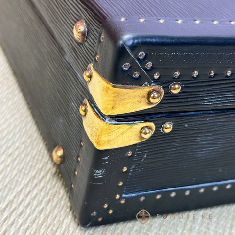 Louis Vuitton President Alzer 45 Epi Leather Attache Case Trunk Black M54212 【A】