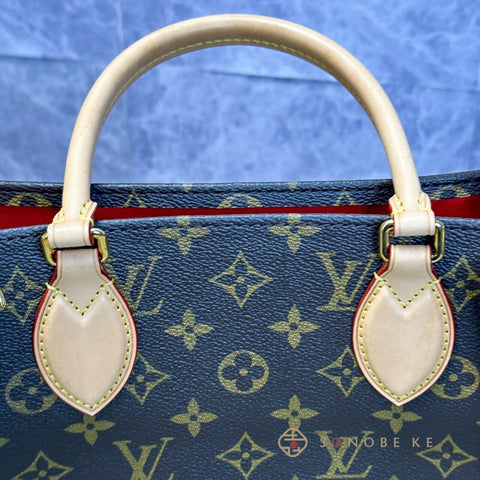 Louis Vuitton Sac Plat PM Monogram Canvas Two-way Shoulder Handbag M46263【N】