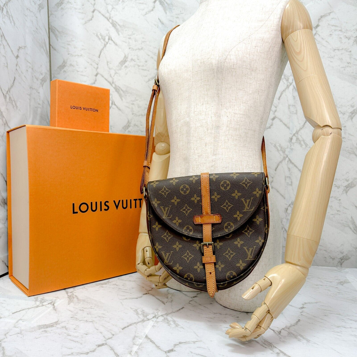 LOUIS VUITTON Monogram Chantilly MM  Crossbody Bag Shoulder M51233 Auth JPBrandy