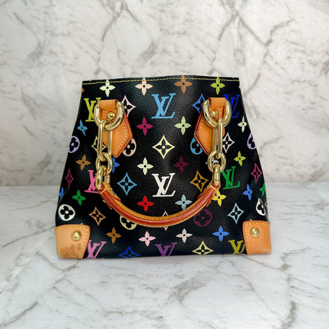 Louis Vuitton Audra Black Multicolor Monogram Handbag Murakami M40048 JPBrandy