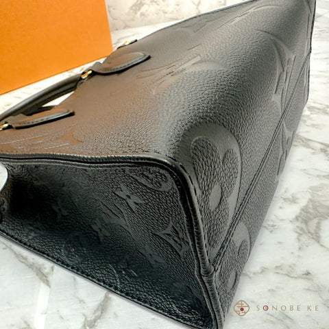 Louis Vuitton On-the-go PM Monogram Empreinte Leather Noir M45653 【N】