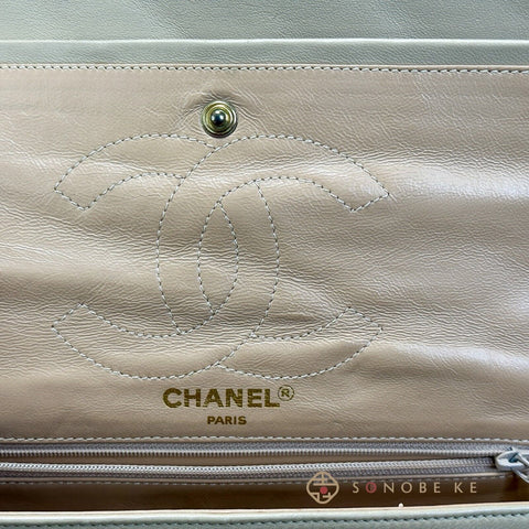 CHANEL Matelasse  Double W Flap Paris Limited Classic Shoulder Bag Beige【SS】