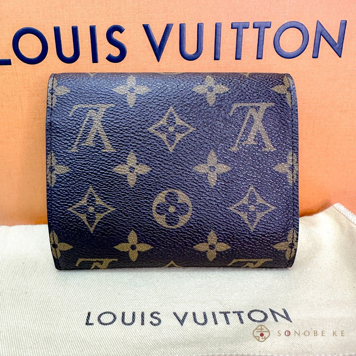 Louis Vuitton Monogram Portefeuille Joy Trifold Wallet M60211【N】