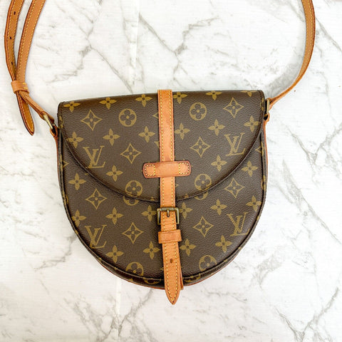 LOUIS VUITTON Monogram Chantilly MM  Crossbody Bag Shoulder M51233 Auth JPBrandy