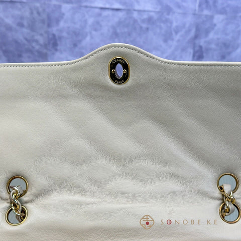 CHANEL Matelasse  Double W Flap Paris Limited Classic Shoulder Bag Beige【SS】