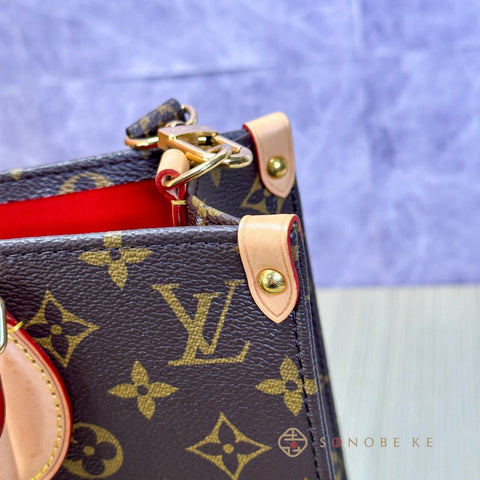 Louis Vuitton Sac Plat PM Monogram Canvas Two-way Shoulder Handbag M46263【N】