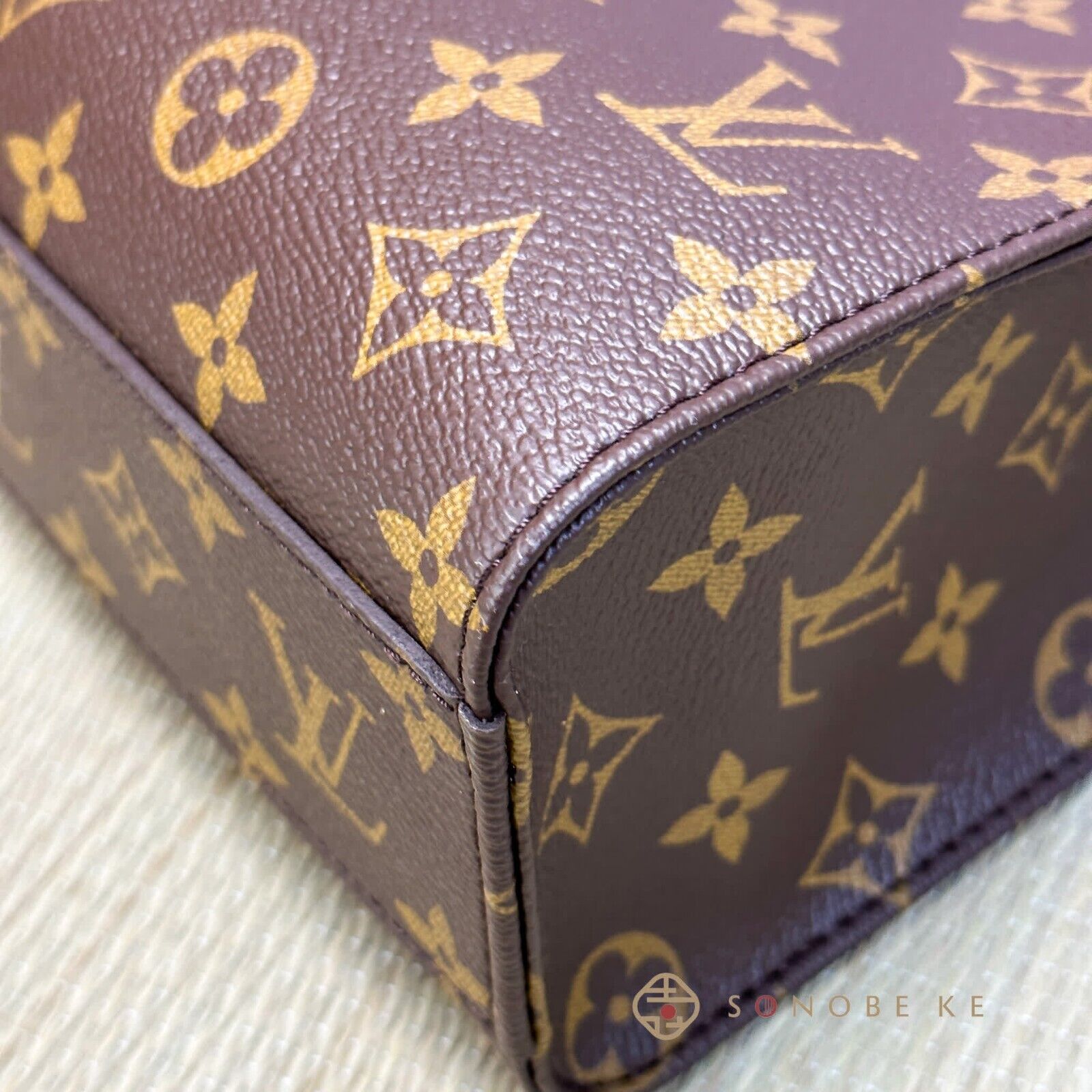 Louis Vuitton Sac Plat PM Monogram Canvas Two-way Shoulder Handbag