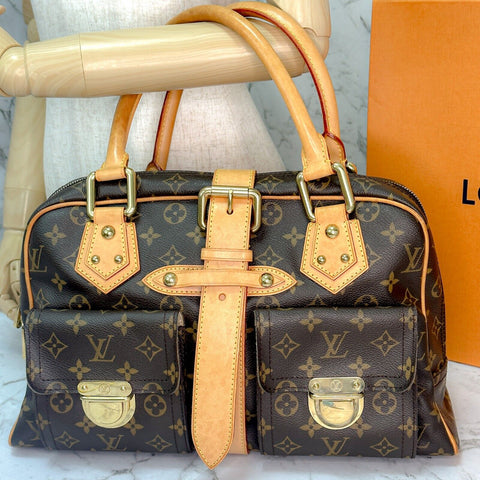 Louis Vuitton Manhattan GM Monogram Brown Canvas Bostonbag M40025 JPBrandy