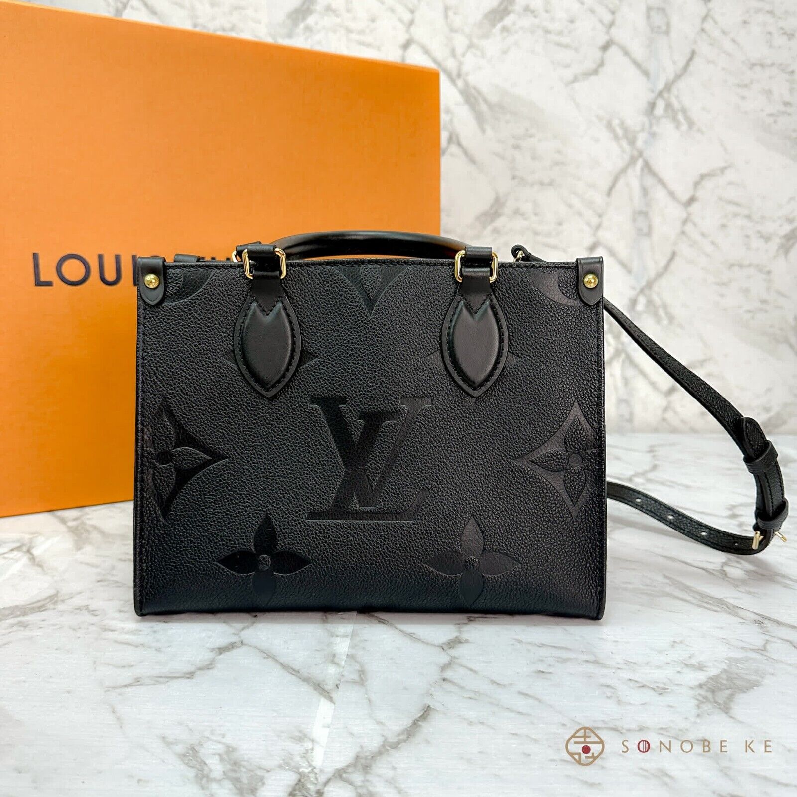 Louis Vuitton On-the-go PM Monogram Empreinte Leather Noir M45653