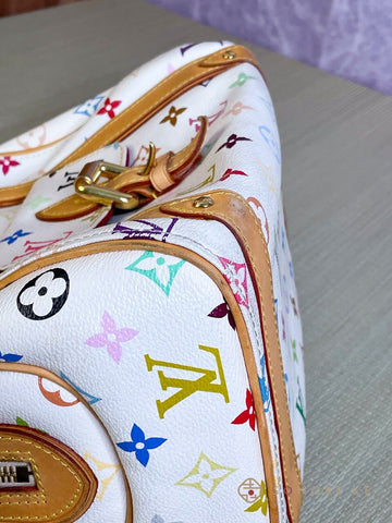 LOUIS VUITTON Priscilla White Multicolor Monogram HandBag M40096 LV 【S –  SONOBE KE