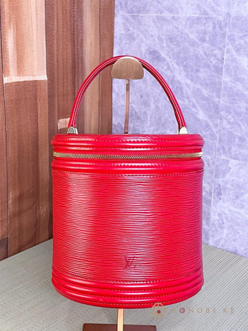 Louis Vuitton Cannes EPI Red Hand Vanity Bag M48037 【S】