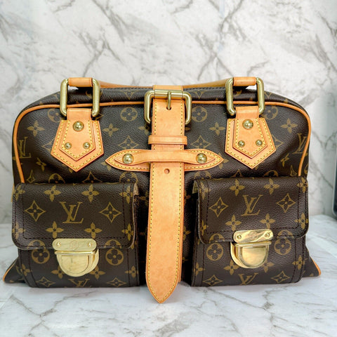 Louis Vuitton Manhattan GM Monogram Brown Canvas Bostonbag M40025 JPBrandy