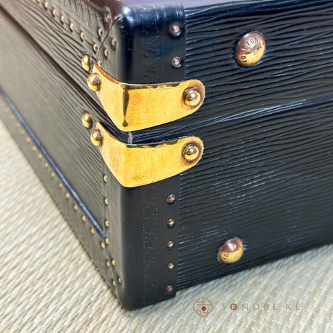 Louis Vuitton President Alzer 45 Epi Leather Attache Case Trunk Black M54212 【A】