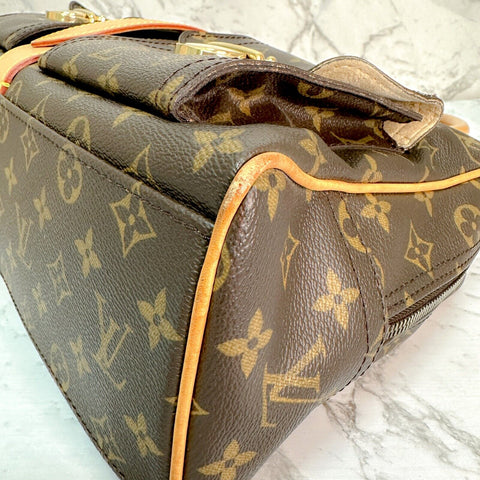 Louis Vuitton Manhattan GM Monogram Brown Canvas Bostonbag M40025 JPBrandy