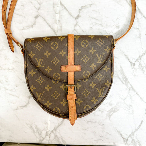 LOUIS VUITTON Monogram Chantilly MM  Crossbody Bag Shoulder M51233 Auth JPBrandy