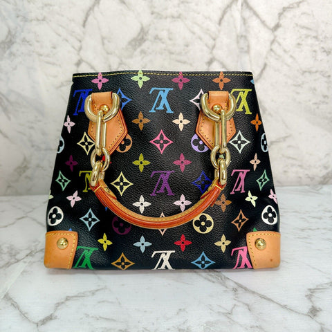 Louis Vuitton Audra Black Multicolor Monogram Handbag Murakami M40048 JPBrandy