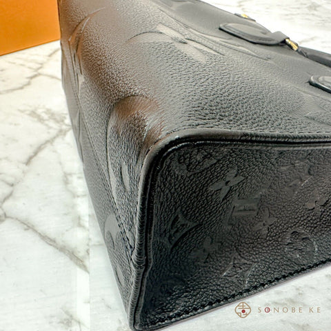 Louis Vuitton On-the-go PM Monogram Empreinte Leather Noir M45653 【N】