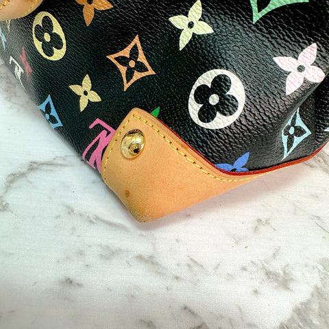 Louis Vuitton Audra Black Multicolor Monogram Handbag Murakami M40048 JPBrandy