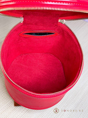 Louis Vuitton Cannes EPI Red Hand Vanity Bag M48037 【S】