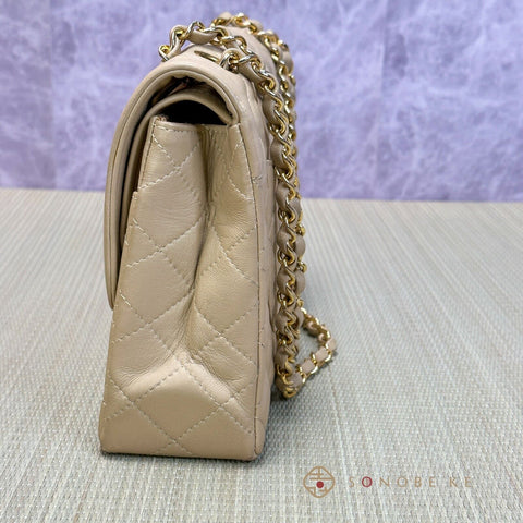 CHANEL Matelasse  Double W Flap Paris Limited Classic Shoulder Bag Beige【SS】