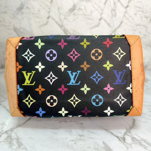 Louis Vuitton Audra Black Multicolor Monogram Handbag Murakami M40048 JPBrandy