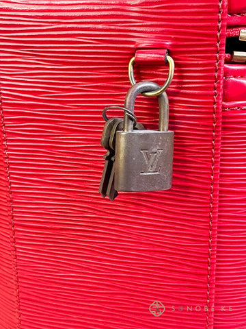 Louis Vuitton Cannes EPI Red Hand Vanity Bag M48037 【S】