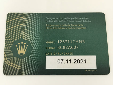 ROLEX 126711CHNR 8C82A607 men's watch