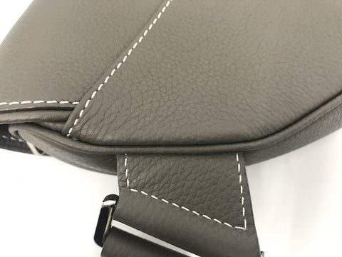 Dior Saddle Shoulder Bag Calf Leather 09-BO-1128 Gray Bag