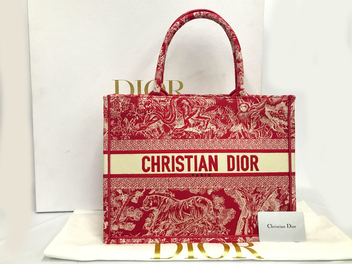 Dior Book Tote M1296ZRGO-M929 Raspberry Tote Bag